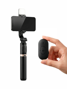 Орбита OT-SMH19 палка для селфи, трипод (194-760мм, пульт Bluetooth, LED)